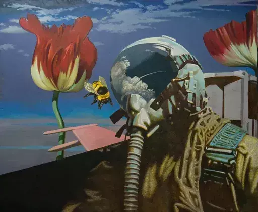Constantine PAVLYSHYN - Painting - Flight of the Bumblebee