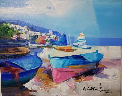 Fabio COSTANTINO - Peinture - Barche a colori