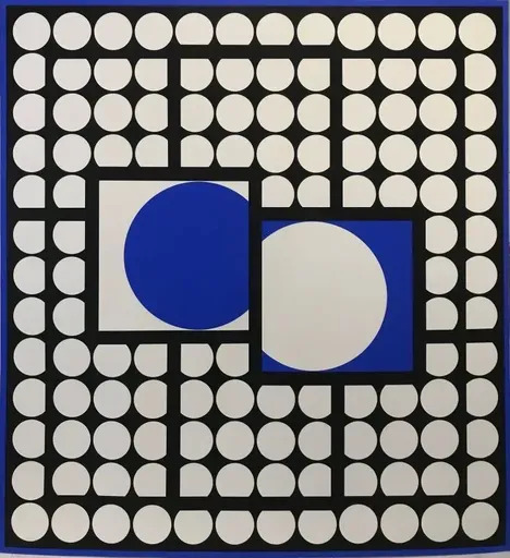 维克多•瓦沙雷利 - 版画 - Bellatrix Bleu 