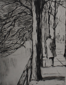 Lesser URY - Print-Multiple - Walk Along the Landwehr Canal, from: Berlin Impressions