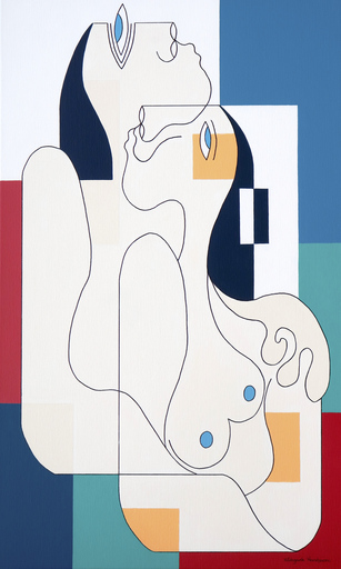 Hildegarde HANDSAEME - Painting - A Symphony of Tenderness and Serenity