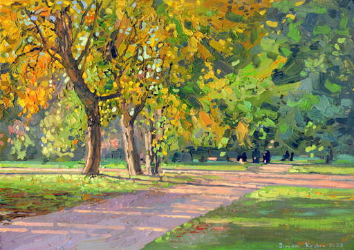 Simon L. KOZHIN - Peinture - Maple Alley in September