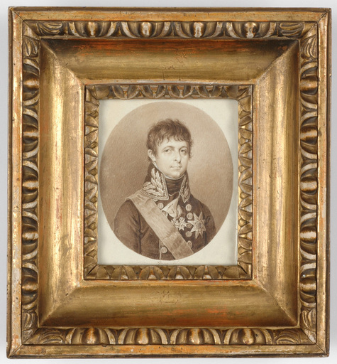 Friedrich August JUNGE - Miniature - F.A. Junge "Portrait of Crown Prince Karl August of Sweden" 