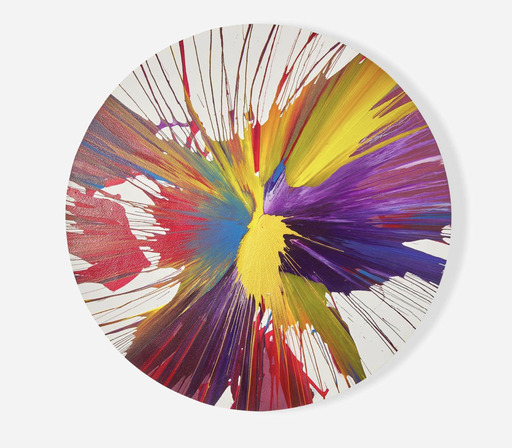 Damien HIRST - Painting - Circle Spin Painting
