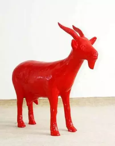 William SWEETLOVE - 雕塑 - Red cloned goat