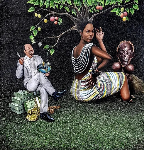 Amani BODO - Painting - les fruits de l'afrique