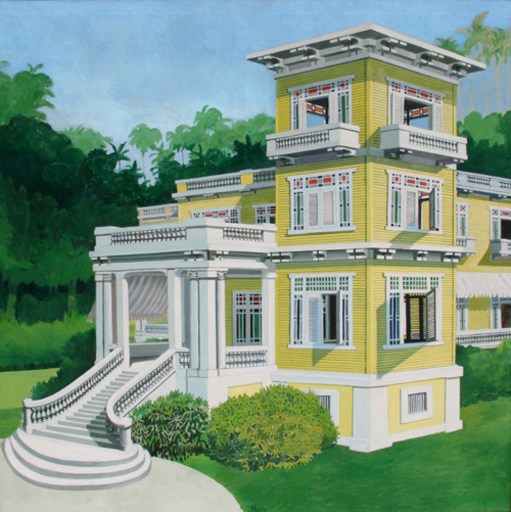 Emilio SANCHEZ - Painting - La Mansion en Mantanzas 