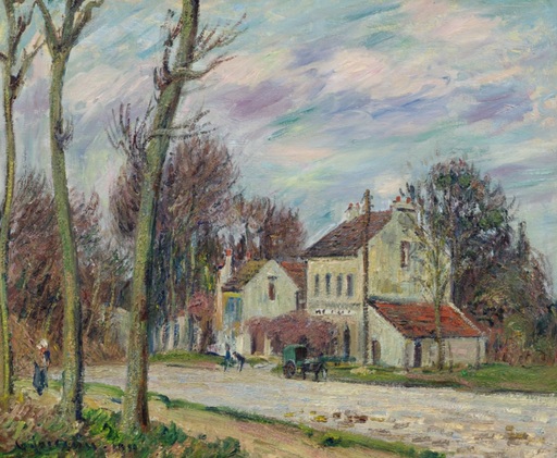 Gustave LOISEAU - Painting - St Fiacre - La route de Versailles