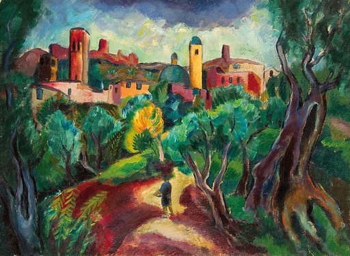Josef EBERZ - Peinture - Landschaft bei Santa Chiara