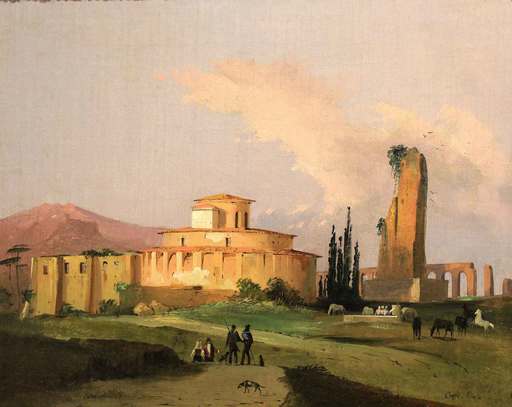 Ippolito CAFFI - Gemälde - Mausoleo di Santa Costanza