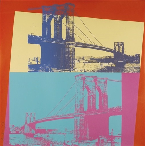 Andy WARHOL - Estampe-Multiple - Brooklyn Bridge (FS II.290)