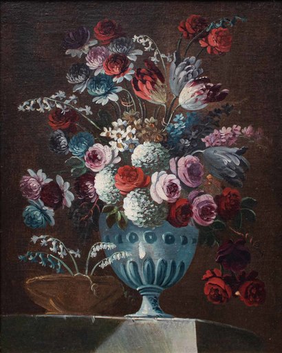 Francesco LAVAGNA - Gemälde - Still life with flowers