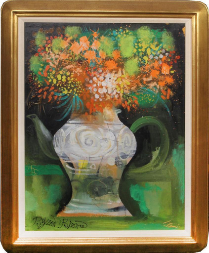Byron George BROWNE - Painting - Flowers