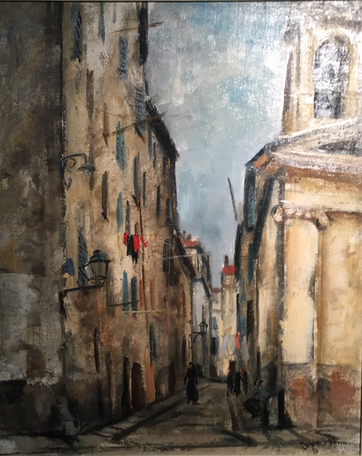 荻須高徳 - 绘画 - Rue d'Ajaccio, Corse