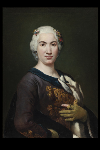 Giacomo Antonio Melchiorre CERUTI - Pintura - Portrait of a noble lady from Milan