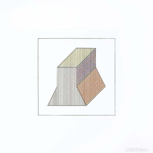 Sol LEWITT - Estampe-Multiple - Twelve Forms Derived From a Cube 33