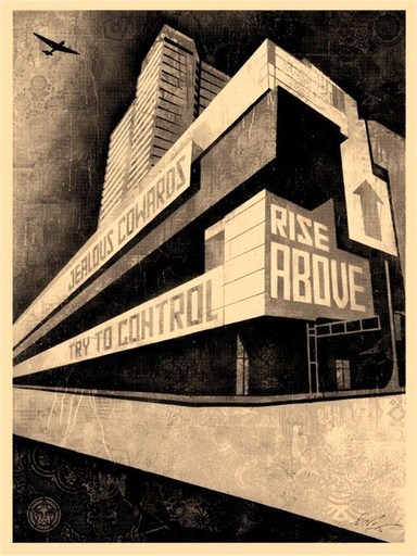 Shepard FAIREY - Stampa-Multiplo - 'Rise Above' 