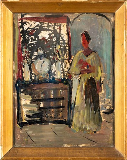 Wojciech FLECK - Gemälde - Woman in The Interior