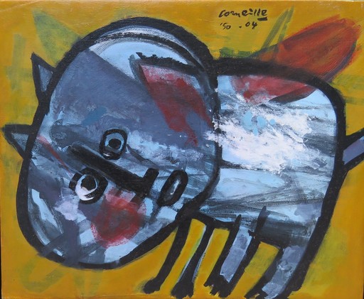 ギヨーム・コルネイユ - 绘画 - A cat 