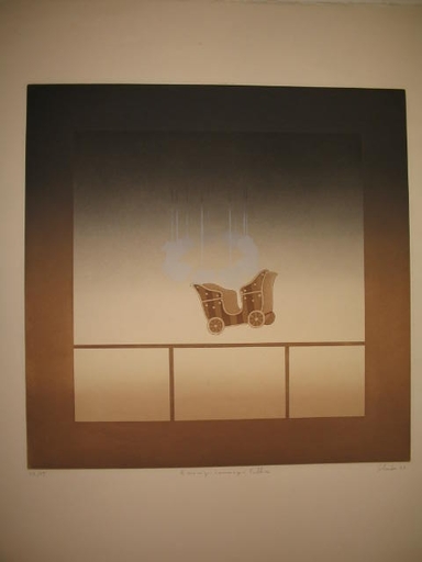 Jean SOLOMBRE - Print-Multiple - Le manège, hommage à Fellini,1977.