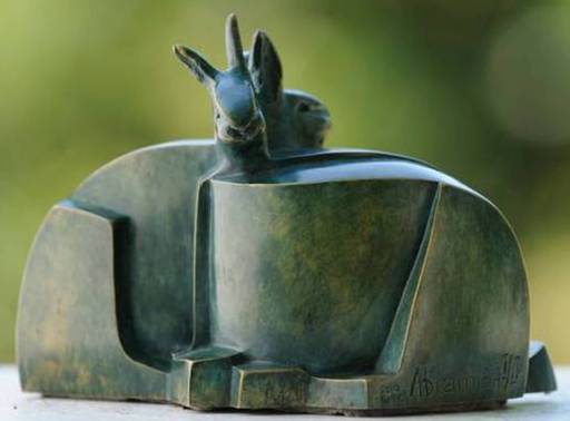 André ABRAM - Sculpture-Volume - Les lapins
