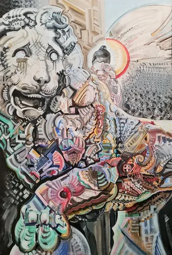 Eric HUBBES - Painting - Falscher Stolz 