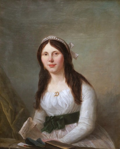 Jacques WILBAUT - Pintura - Portrait d'une jeune aristocrate
