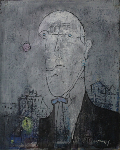Franco ROGNONI - Gemälde - Uomo e città