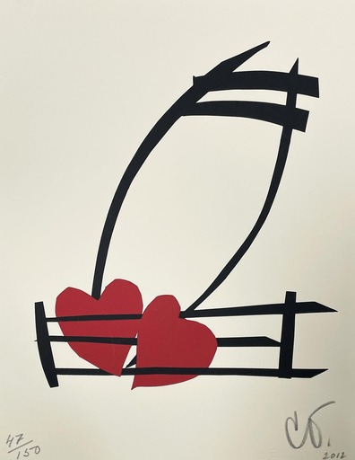 Claes Thure OLDENBURG - Stampa-Multiplo - Musical Hearts