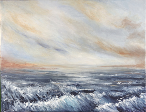 Annie MALARME - Painting - ciel et mer