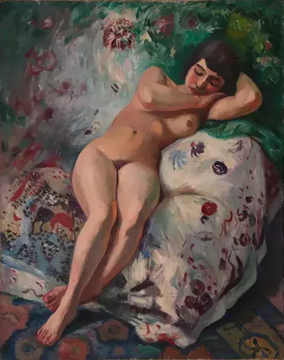 亨利·夏尔·芒更 - 绘画 -  Femme endormie, petite Marie