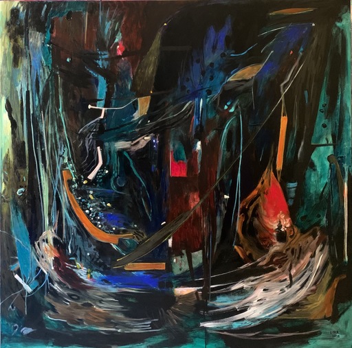 Lika SHKHVATSABAIA - Gemälde - Noise On Black