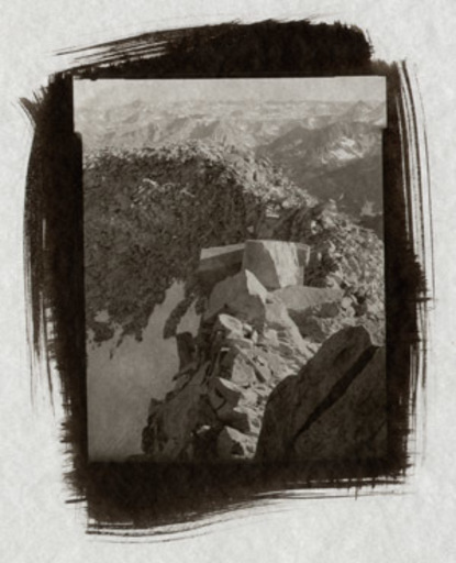 Bob TYSON - Photo - What the Wheeler Survey saw, summit of Mt. Morgan, Inyo Co.