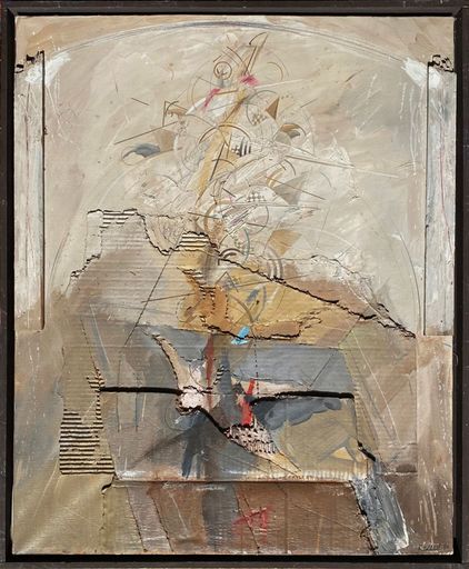 Georges DUSSAU - Pintura - COMPOSITION II