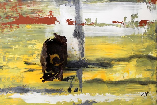 Joël EQUAGOO - Pittura - " FRAGILE “
