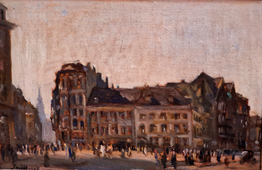 Emil Leonhard SMIDT - Gemälde - Stephansplatz + Colonnaden