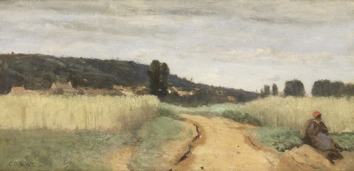 Camille Jean-Baptiste COROT - Painting - La Route