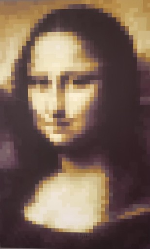 YVARAL - Painting - MONA LISA SYNTHETISSE.