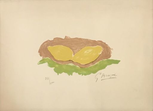 Georges BRAQUE - Grabado - Les Citrons 