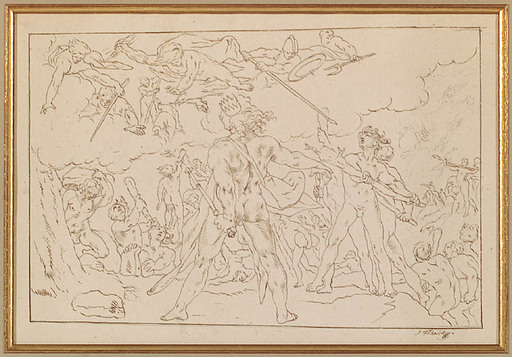Josef VON FÜHRICH - Disegno Acquarello - "From the Cycle Ovid's Metamorphoses", ca 1820 