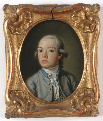 Miniature - "Portrait of a Boy", oil on copper miniature, 