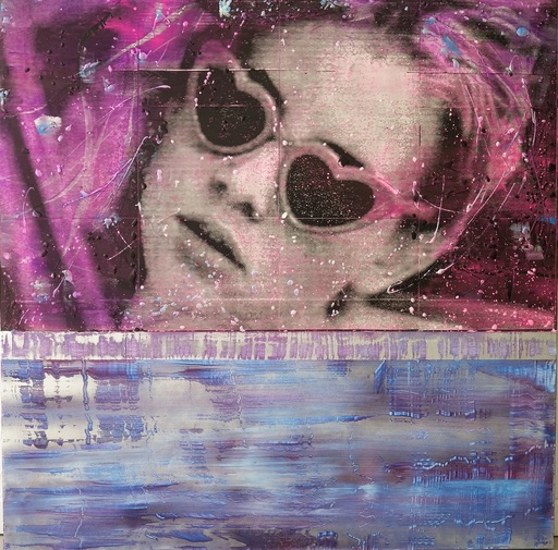 Valérie BREULEUX - Painting - La piscine 2