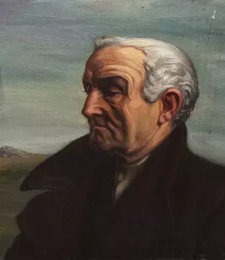 Juan GIRALDEZ - Painting - Portray of a Man