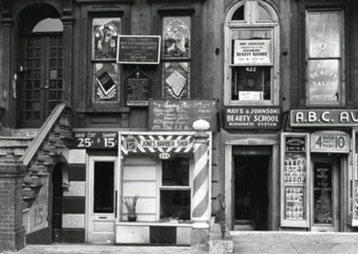 Aaron SISKIND - Photo - Facades (Jones Barber Shop), Harlem