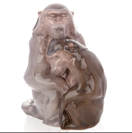 Knud KYHN - 陶瓷  - "Großes Affenpaar"