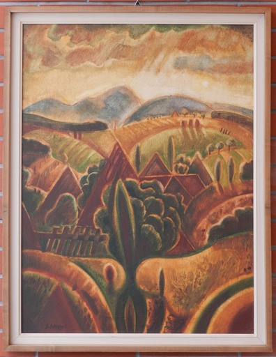 Stanislav BALKO - Painting - Landscape IV / 2 triptych