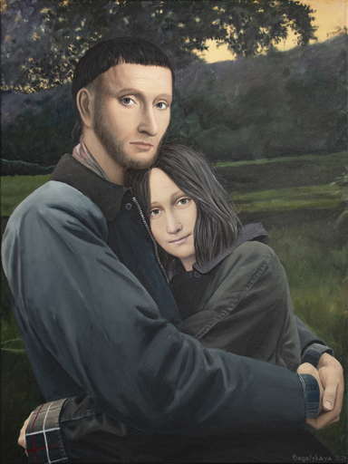 Nataliya BAGATSKAYA - Gemälde - Contemporary portrait "Together"