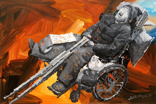ZHAO Dewei - Peinture - Character Series - A Medical Accident