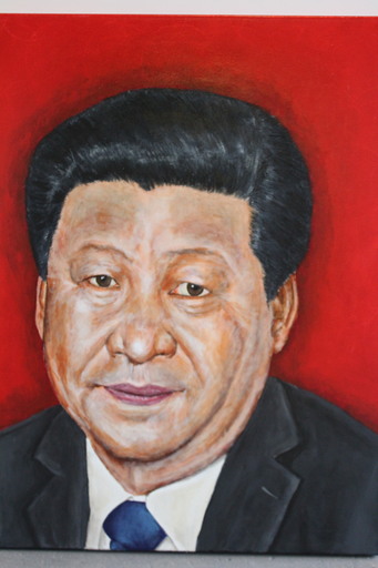 Jean Charles ZIAI - Painting - Président Xi Jinping