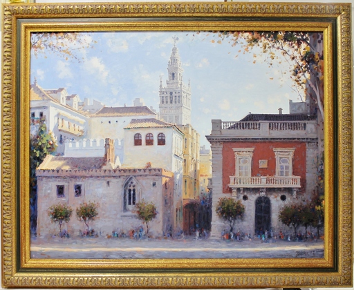 José GONZALEZ - 绘画 - Palacio de Yanduri (sevilla)